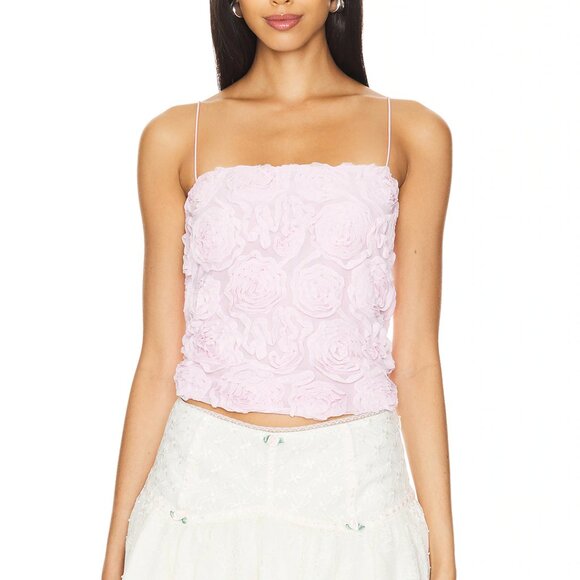 NWOT Show Me Your Mumu Pink Rosette Camisole - Picture 1 of 4